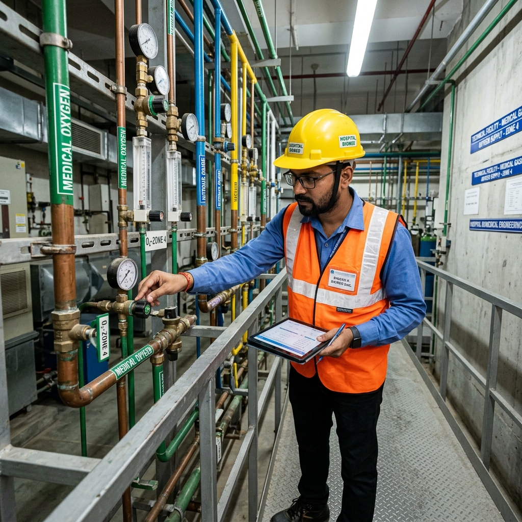 Oxygen Supply Pipelines & Gas Management